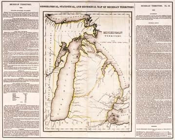 First Map of the State of Michigan (1822)