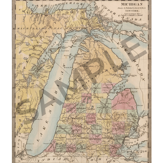 Map of Michigan Territory (1831)