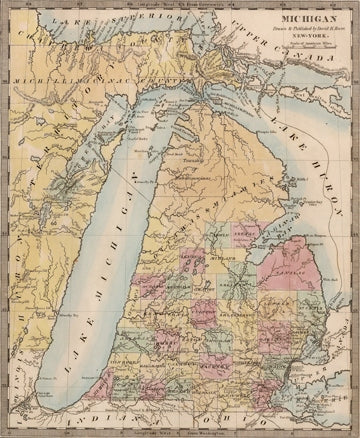 Map of Michigan Territory (1831)